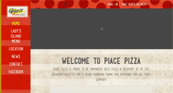Desktop Screenshot of piacepizza.com