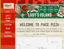 Tablet Screenshot of piacepizza.com